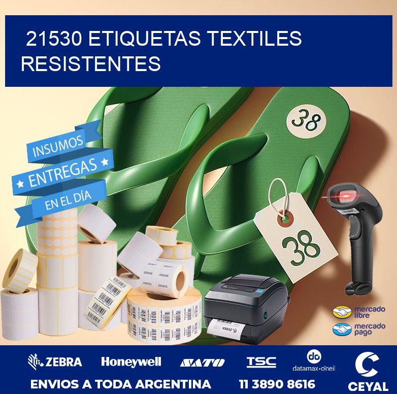 21530 ETIQUETAS TEXTILES RESISTENTES