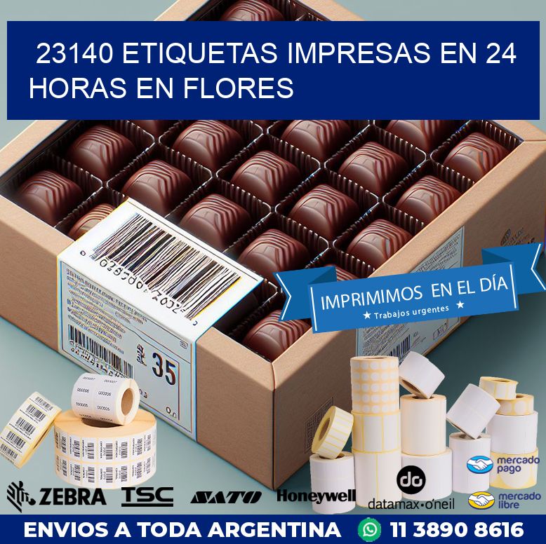 23140 ETIQUETAS IMPRESAS EN 24 HORAS EN FLORES