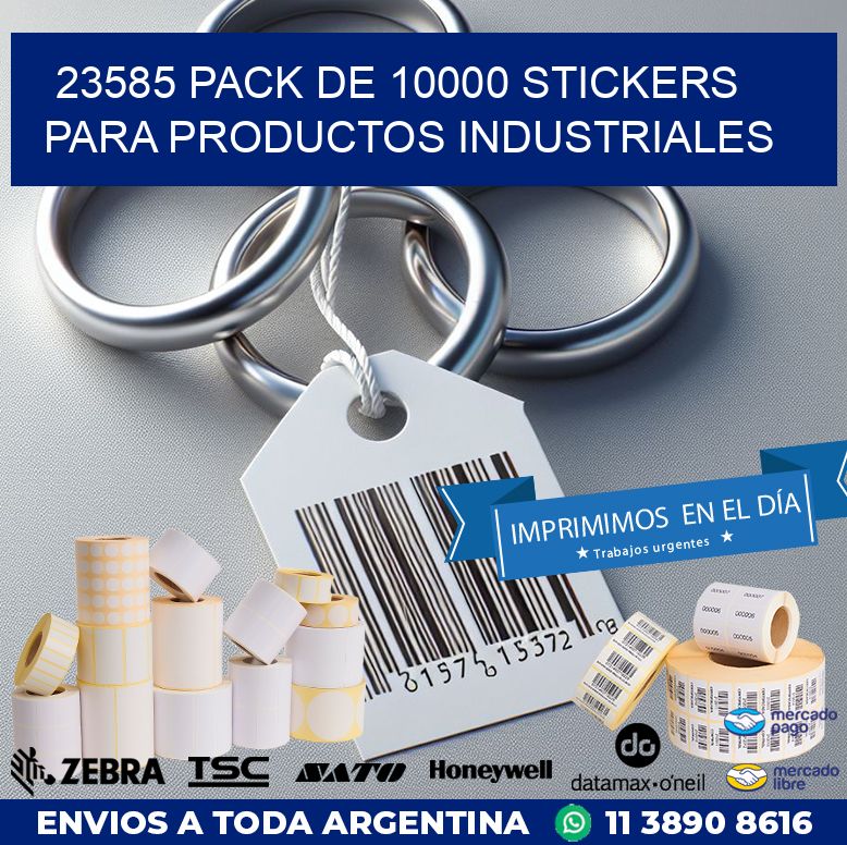 23585 PACK DE 10000 STICKERS PARA PRODUCTOS INDUSTRIALES