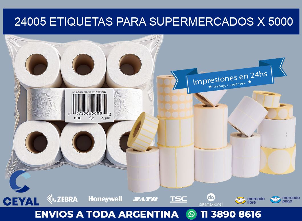 24005 ETIQUETAS PARA SUPERMERCADOS X 5000
