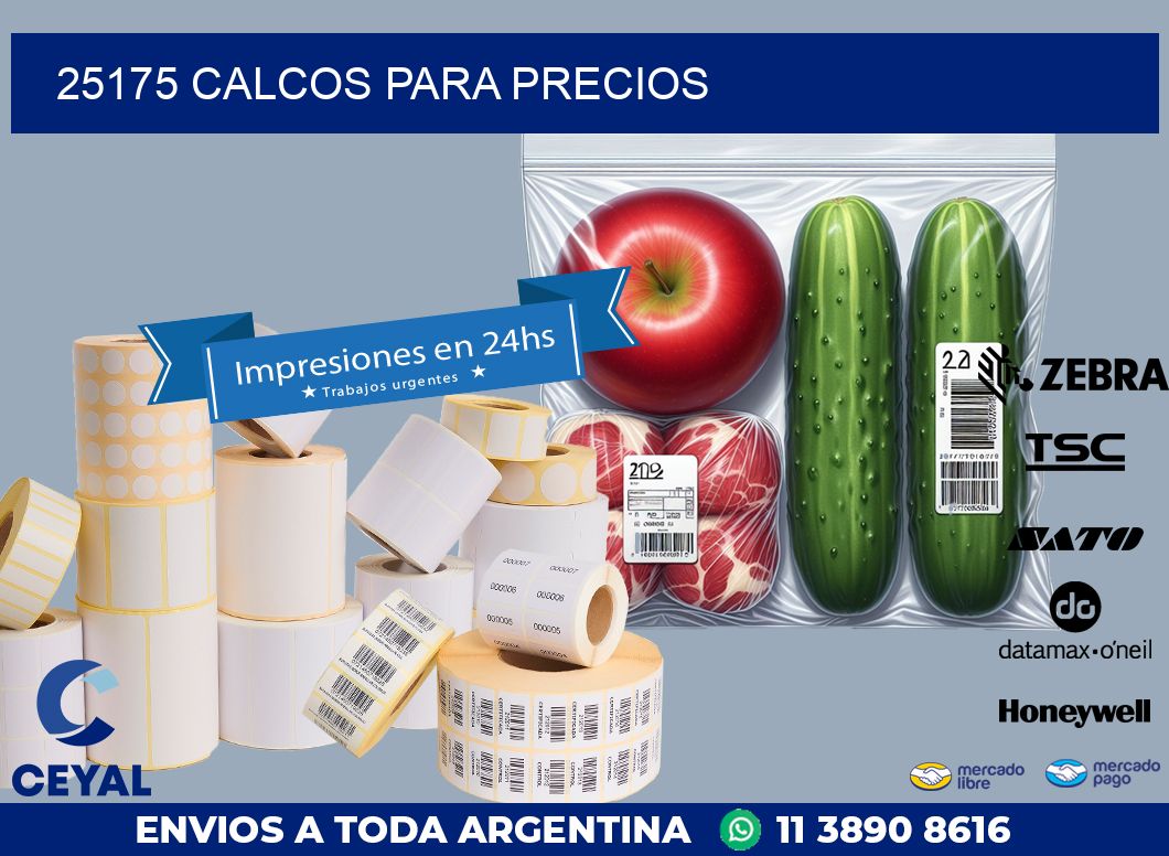 25175 CALCOS PARA PRECIOS