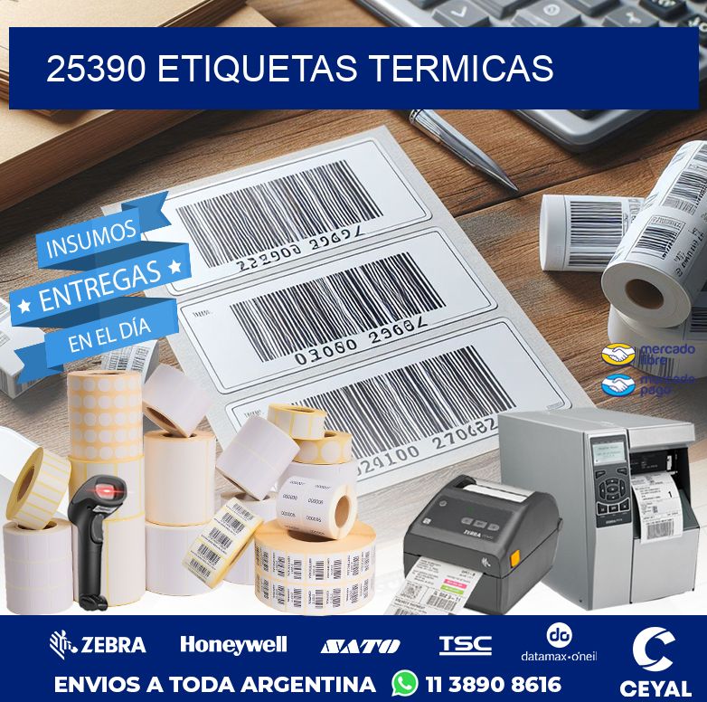 25390 ETIQUETAS TERMICAS