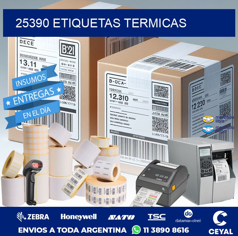 25390 ETIQUETAS TERMICAS