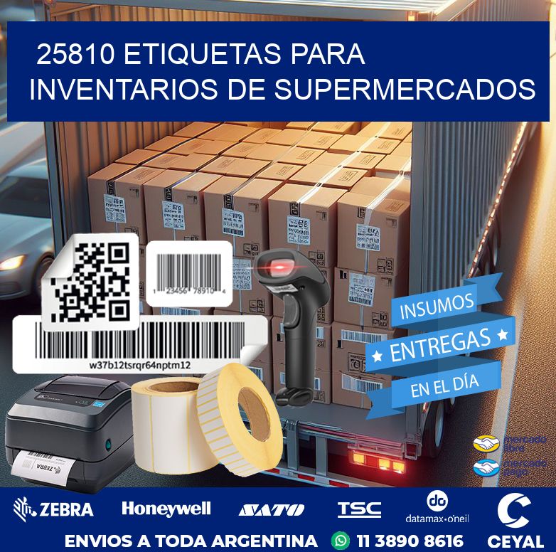 25810 ETIQUETAS PARA INVENTARIOS DE SUPERMERCADOS