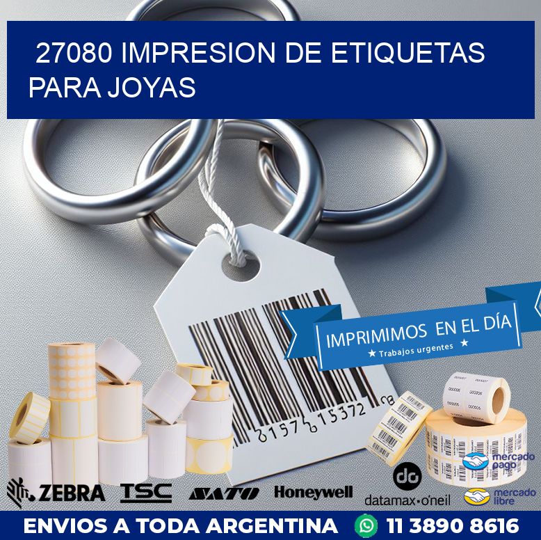 27080 IMPRESION DE ETIQUETAS PARA JOYAS