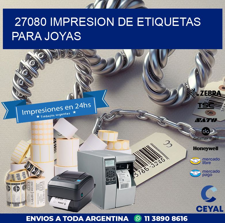 27080 IMPRESION DE ETIQUETAS PARA JOYAS