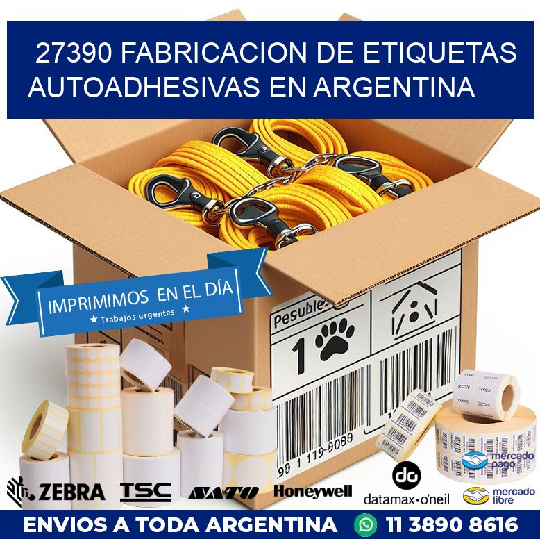 27390 FABRICACION DE ETIQUETAS AUTOADHESIVAS EN ARGENTINA