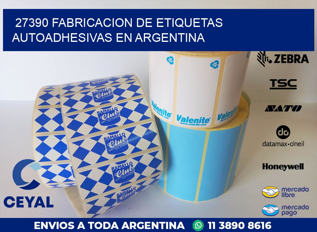 27390 FABRICACION DE ETIQUETAS AUTOADHESIVAS EN ARGENTINA