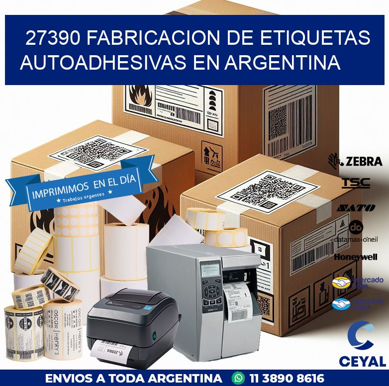 27390 FABRICACION DE ETIQUETAS AUTOADHESIVAS EN ARGENTINA