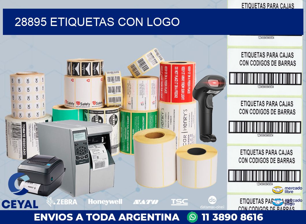 28895 ETIQUETAS CON LOGO