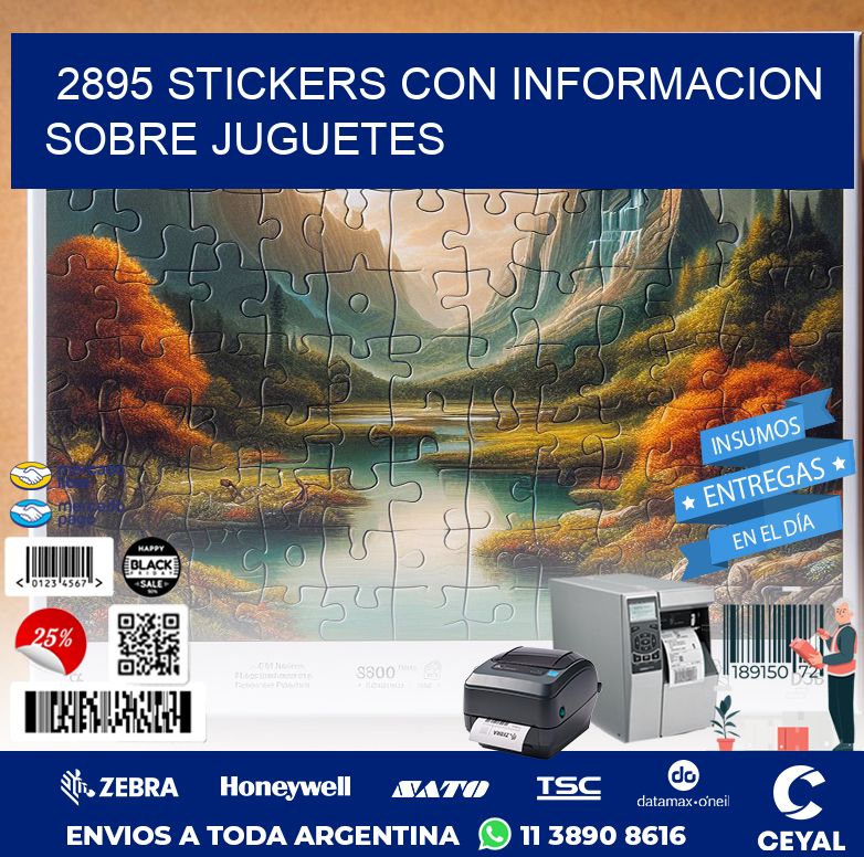2895 STICKERS CON INFORMACION SOBRE JUGUETES