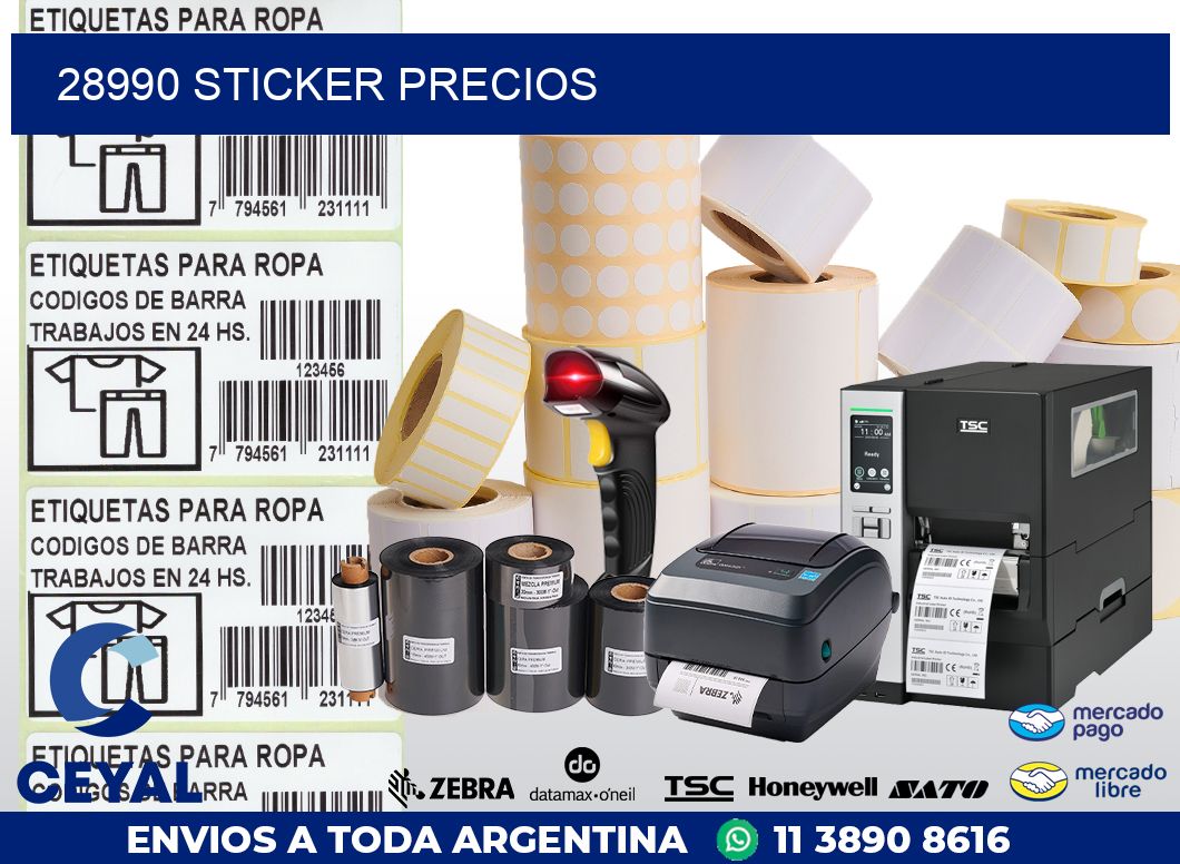 28990 STICKER PRECIOS