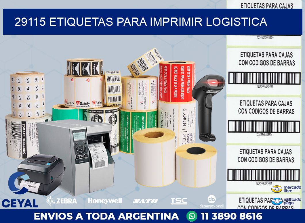 29115 ETIQUETAS PARA IMPRIMIR LOGISTICA