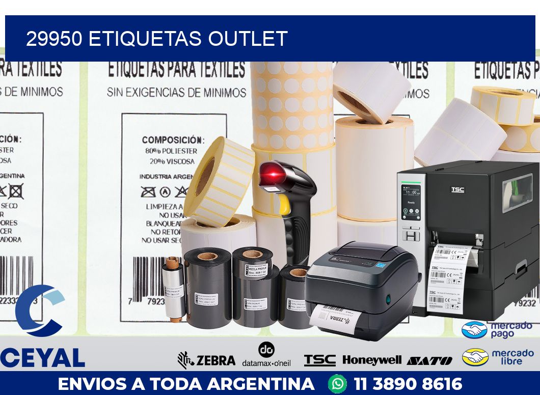 29950 ETIQUETAS OUTLET