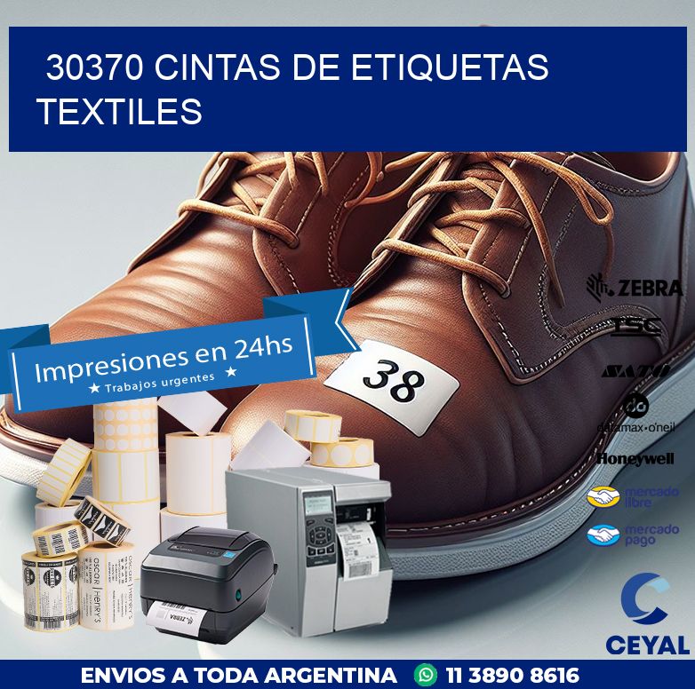 30370 CINTAS DE ETIQUETAS TEXTILES