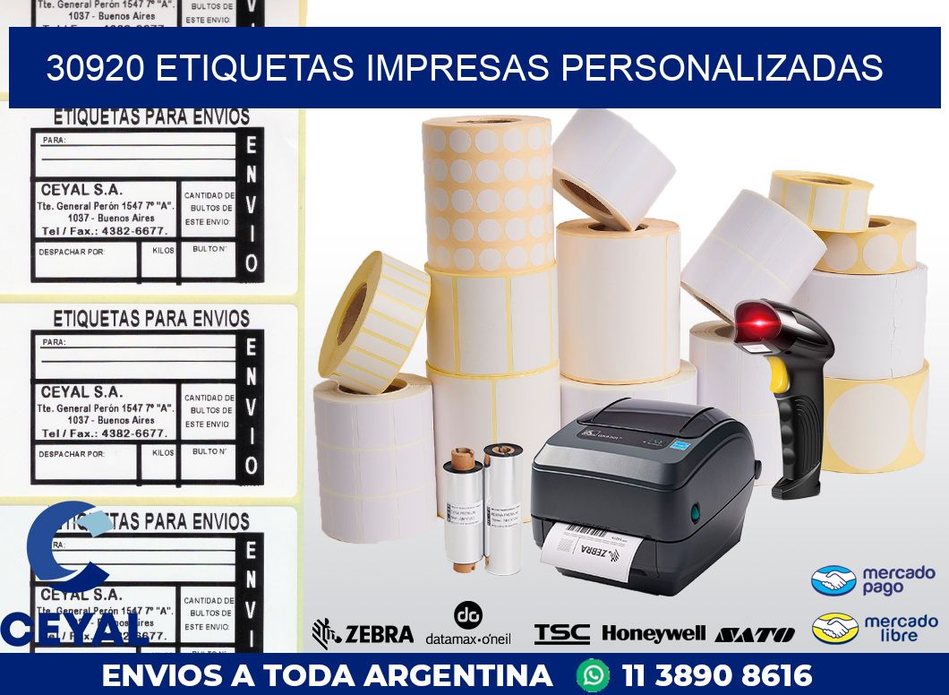 30920 ETIQUETAS IMPRESAS PERSONALIZADAS