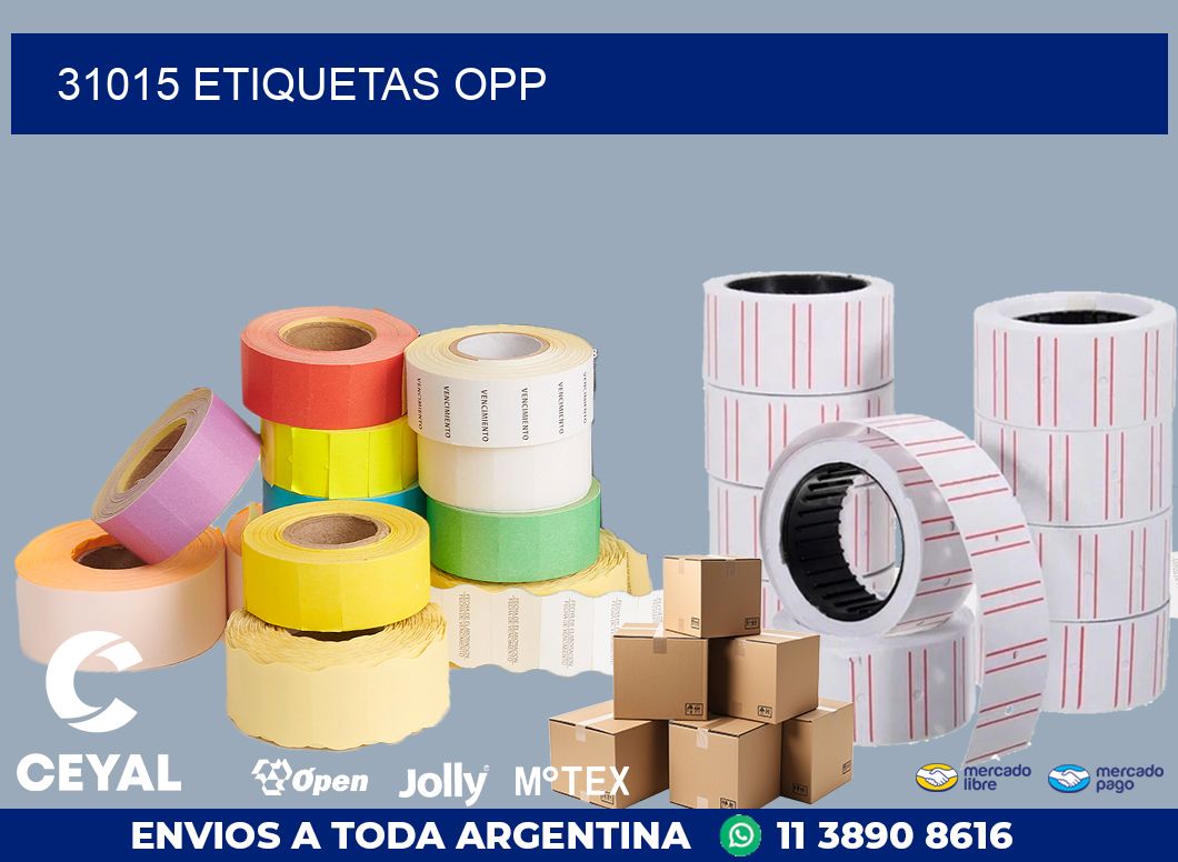 31015 ETIQUETAS OPP
