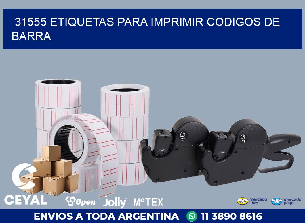 31555 ETIQUETAS PARA IMPRIMIR CODIGOS DE BARRA