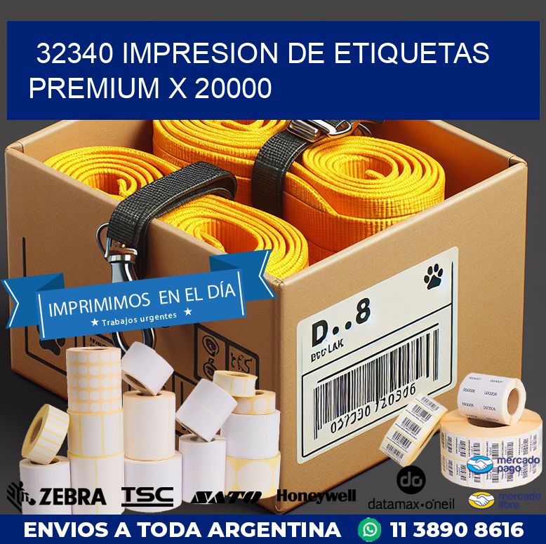 32340 IMPRESION DE ETIQUETAS PREMIUM X 20000