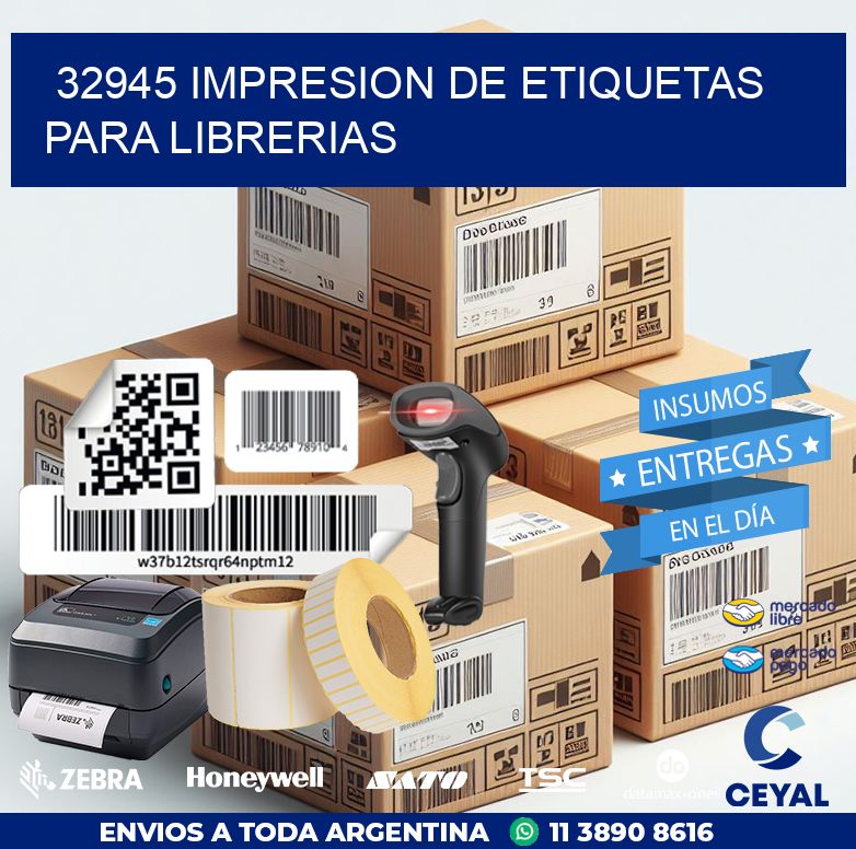 32945 IMPRESION DE ETIQUETAS PARA LIBRERIAS