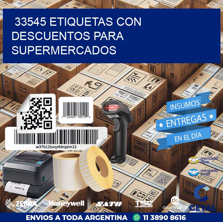 33545 ETIQUETAS CON DESCUENTOS PARA SUPERMERCADOS