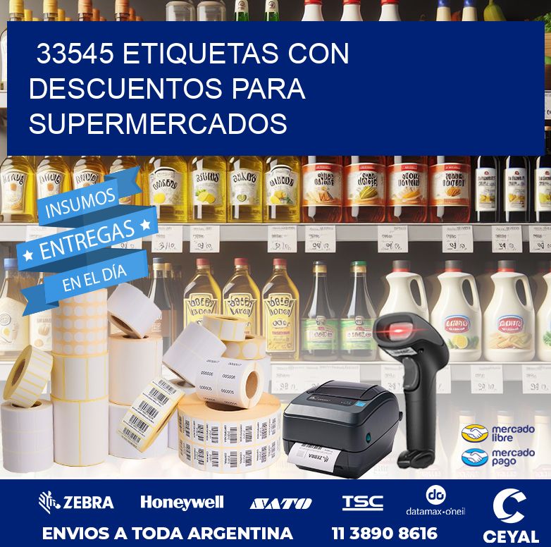 33545 ETIQUETAS CON DESCUENTOS PARA SUPERMERCADOS