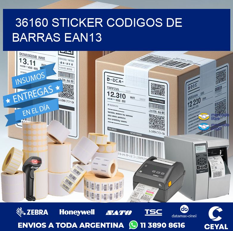 36160 STICKER CODIGOS DE BARRAS EAN13