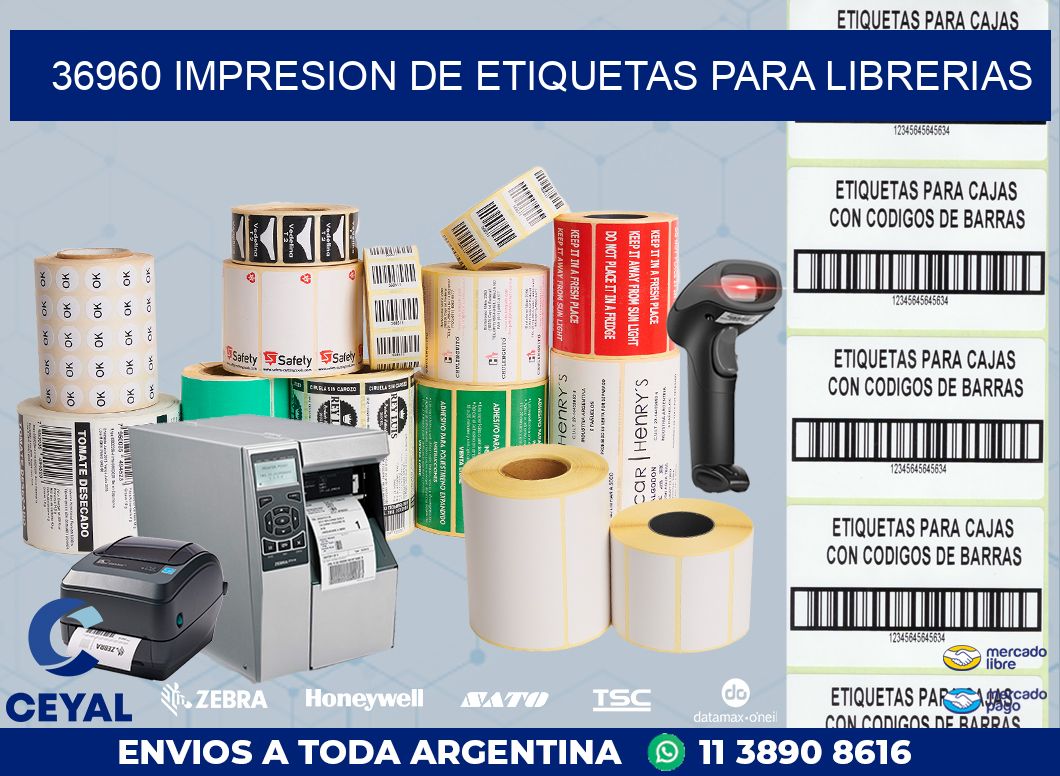 36960 IMPRESION DE ETIQUETAS PARA LIBRERIAS