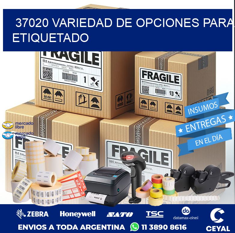 37020 VARIEDAD DE OPCIONES PARA ETIQUETADO