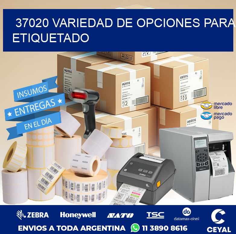 37020 VARIEDAD DE OPCIONES PARA ETIQUETADO