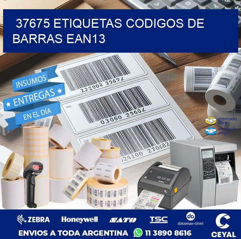 37675 ETIQUETAS CODIGOS DE BARRAS EAN13