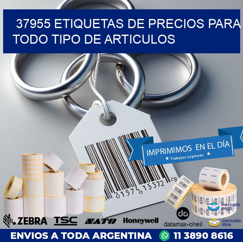 37955 ETIQUETAS DE PRECIOS PARA TODO TIPO DE ARTICULOS