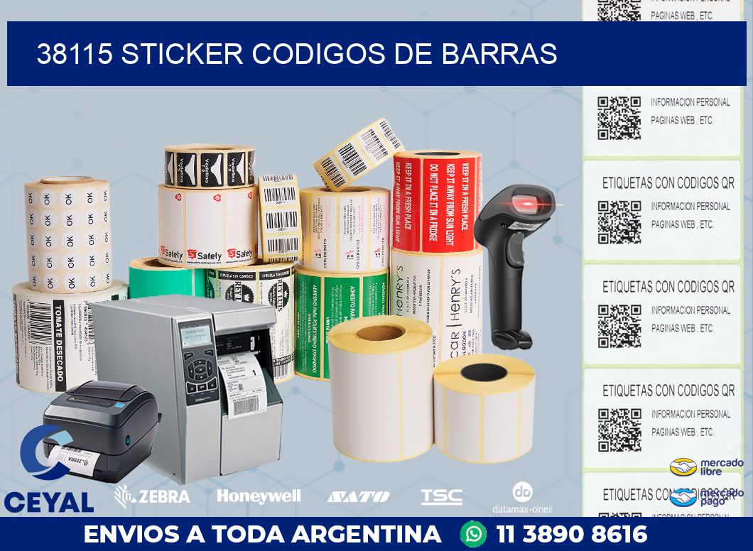 38115 STICKER CODIGOS DE BARRAS