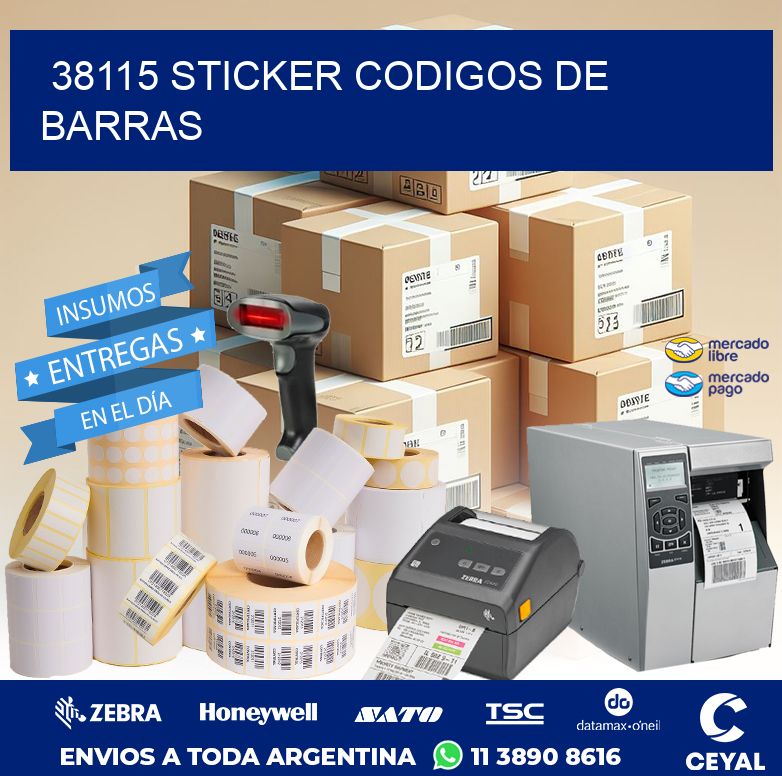 38115 STICKER CODIGOS DE BARRAS