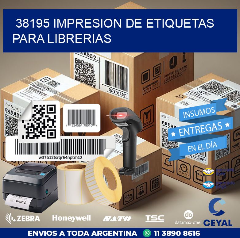 38195 IMPRESION DE ETIQUETAS PARA LIBRERIAS