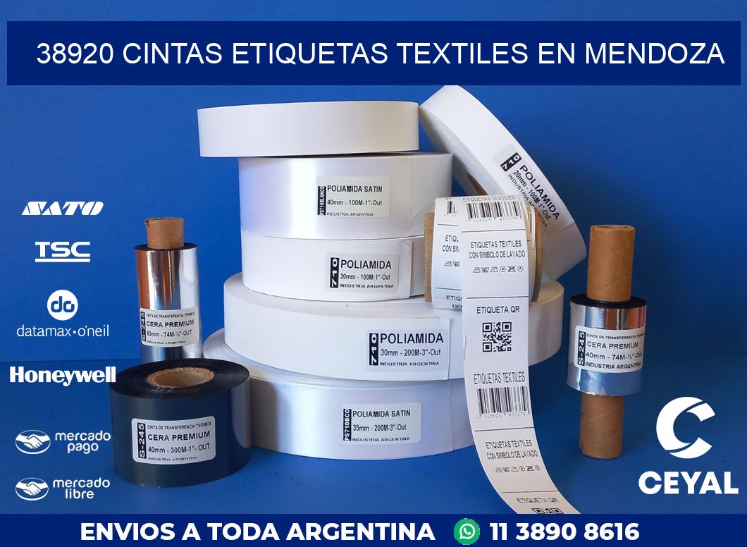 38920 CINTAS ETIQUETAS TEXTILES EN MENDOZA