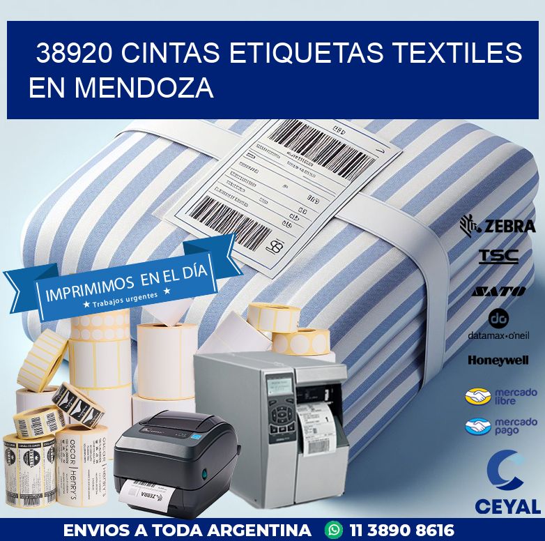 38920 CINTAS ETIQUETAS TEXTILES EN MENDOZA