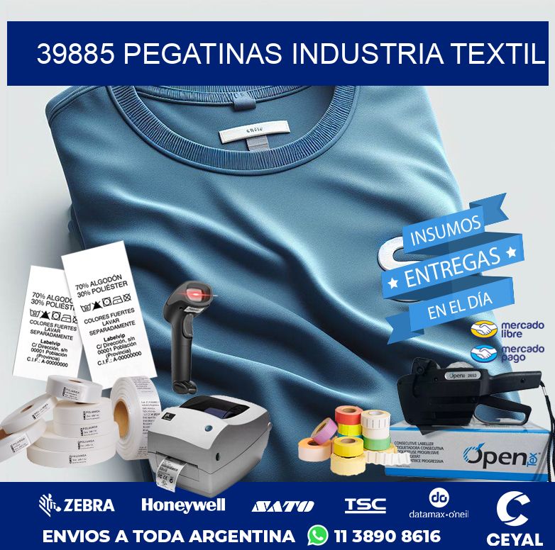 39885 PEGATINAS INDUSTRIA TEXTIL