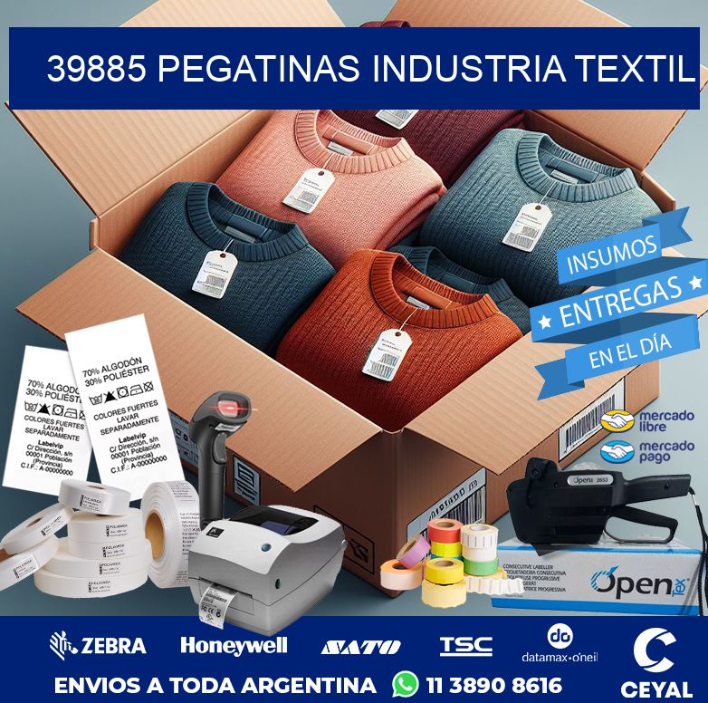 39885 PEGATINAS INDUSTRIA TEXTIL