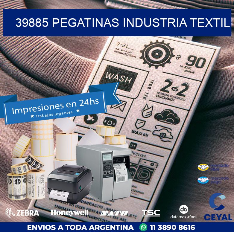 39885 PEGATINAS INDUSTRIA TEXTIL