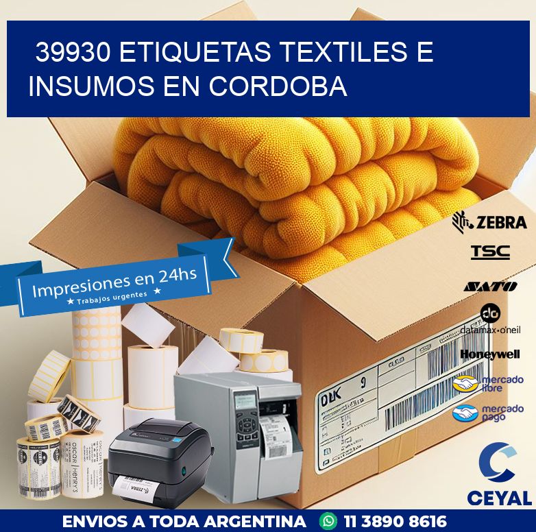 39930 ETIQUETAS TEXTILES E INSUMOS EN CORDOBA