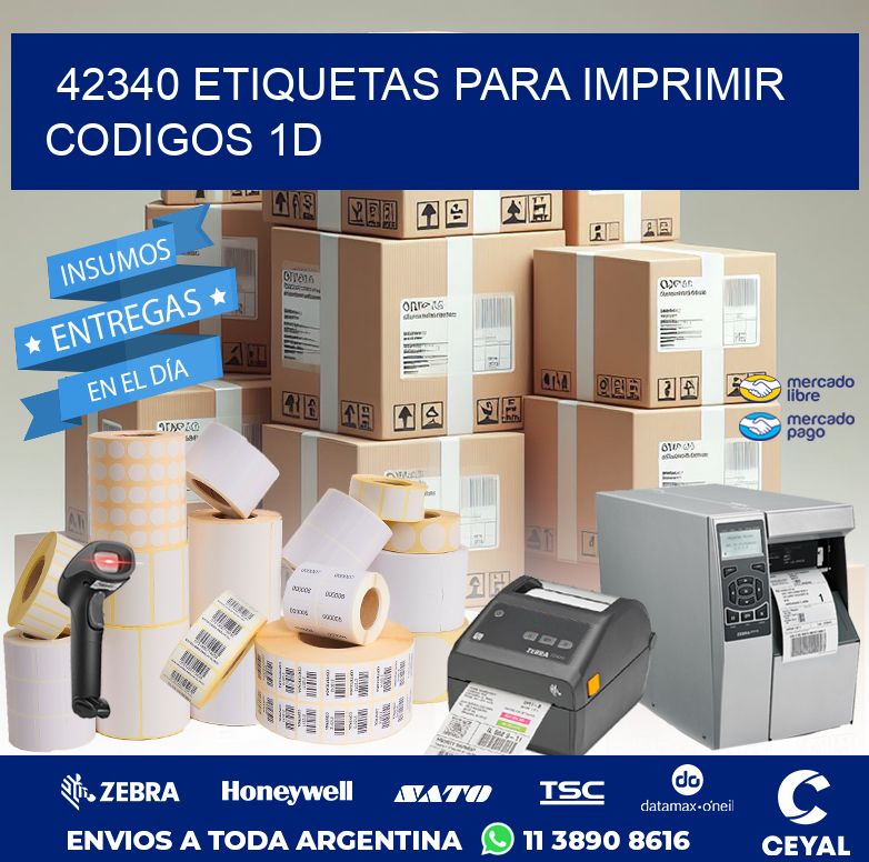 42340 ETIQUETAS PARA IMPRIMIR CODIGOS 1D