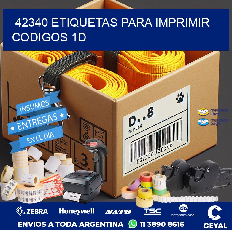 42340 ETIQUETAS PARA IMPRIMIR CODIGOS 1D