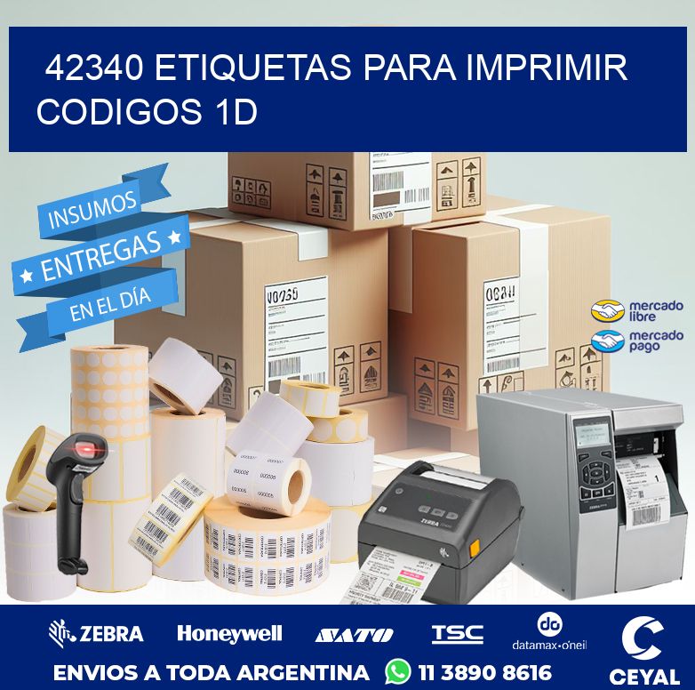 42340 ETIQUETAS PARA IMPRIMIR CODIGOS 1D