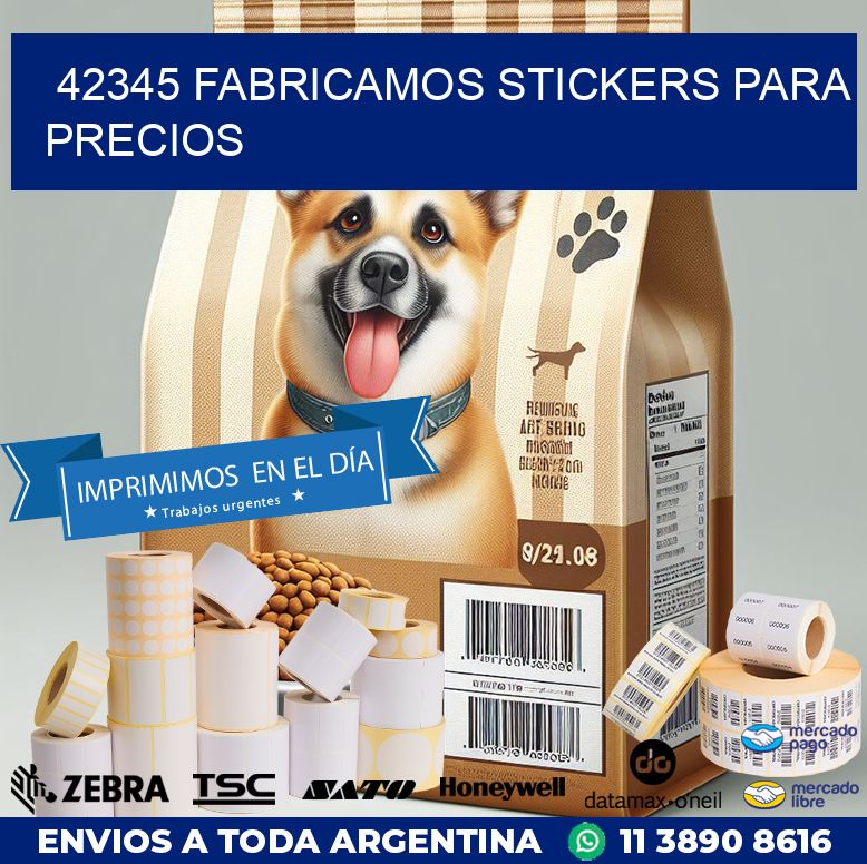 42345 FABRICAMOS STICKERS PARA PRECIOS
