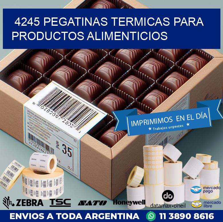 4245 PEGATINAS TERMICAS PARA PRODUCTOS ALIMENTICIOS