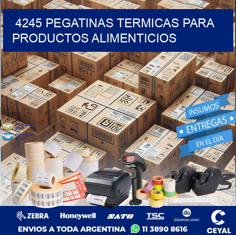 4245 PEGATINAS TERMICAS PARA PRODUCTOS ALIMENTICIOS