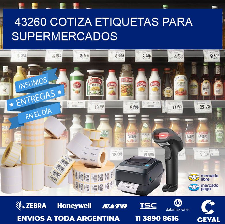 43260 COTIZA ETIQUETAS PARA SUPERMERCADOS