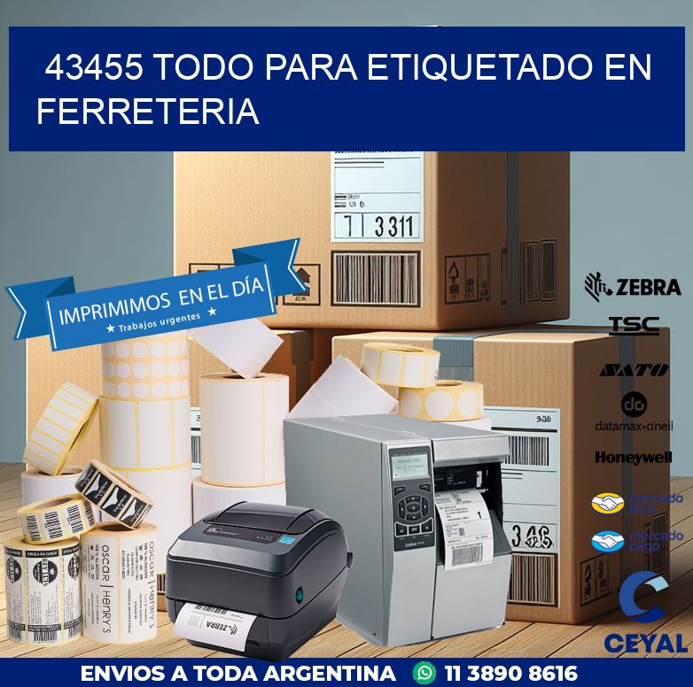 43455 TODO PARA ETIQUETADO EN FERRETERIA