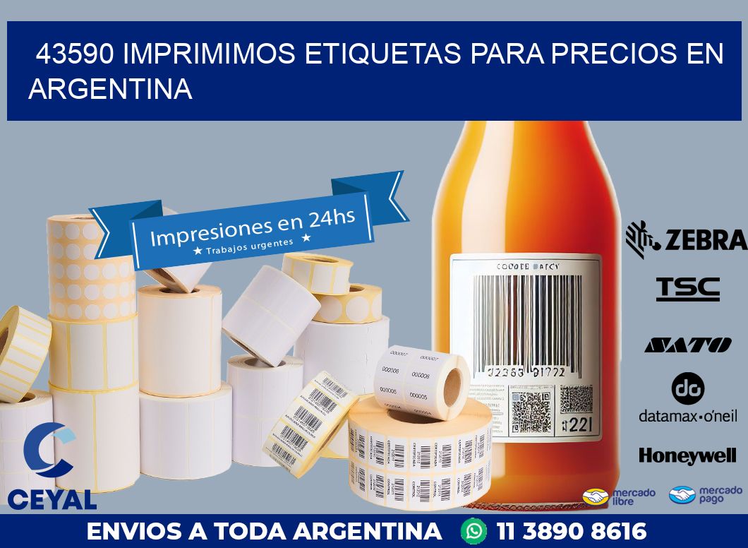 43590 IMPRIMIMOS ETIQUETAS PARA PRECIOS EN ARGENTINA